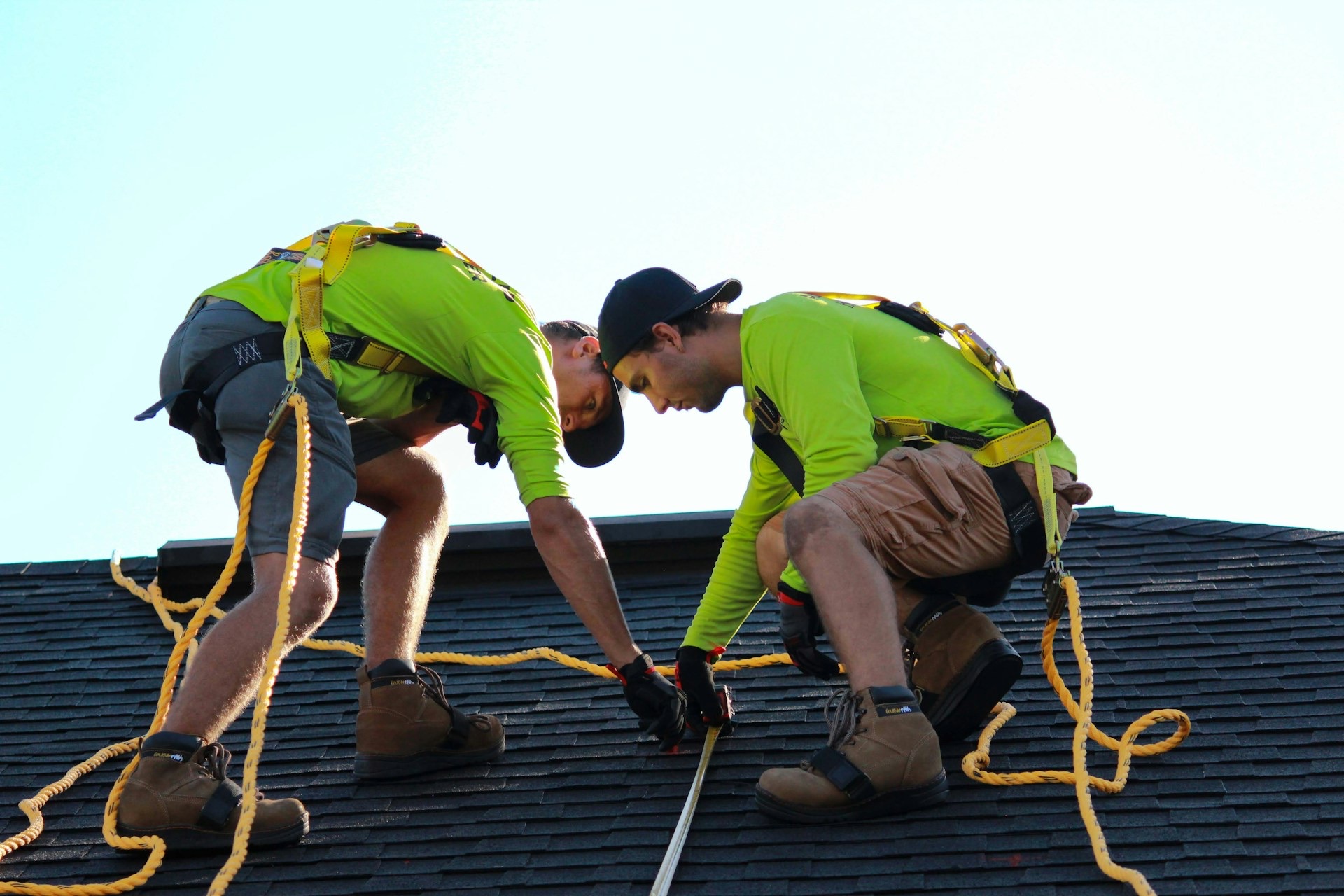 Home service contractor at work in the field